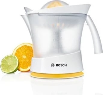 Shtypës elektrik për agrume Bosch MCP3500, 0.8 L, 25 W, i Bardhë dhe i Verdhe Shtypës elektrik për agrume Bosch MCP3500, 0.8 L, 25 W, i Bardhë dhe i Verdhe