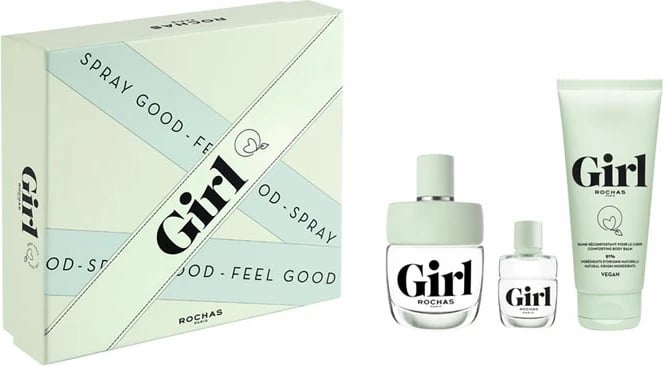 Set Eau de Toilette unisex Rochas Girl 3 copë, 100ml