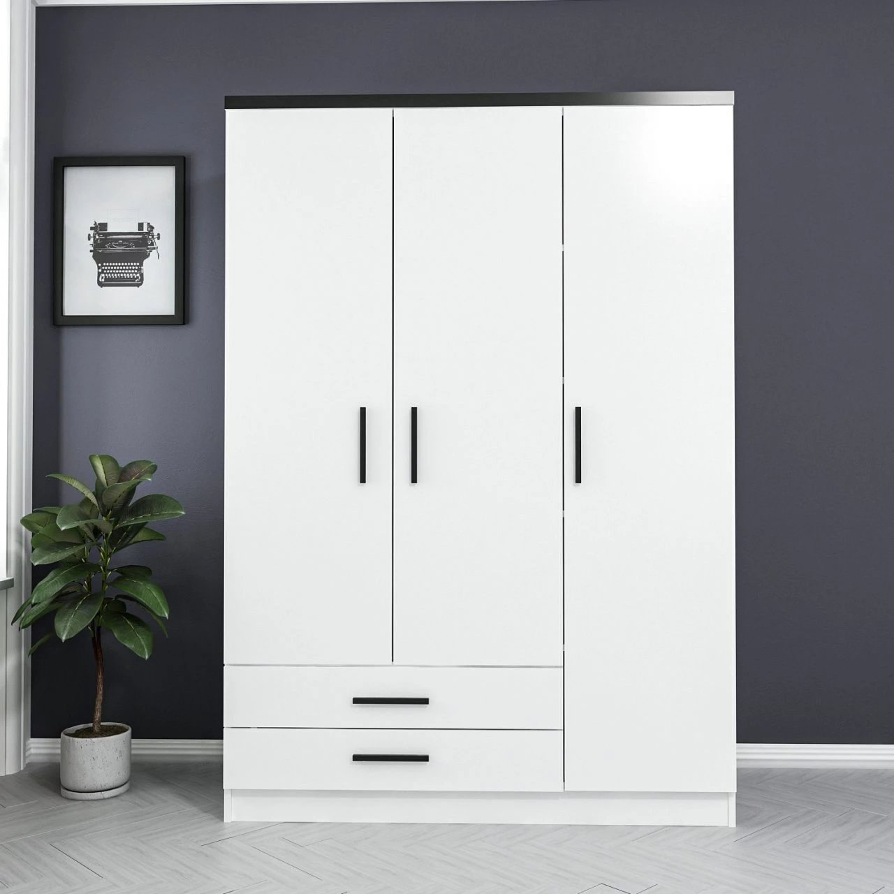 Dollap Skye Decor, ngjyrë e bardhë, 2247