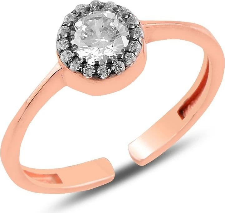 Unazë argjendi Jumeon, ngjyrë ari rozë, 11018ROS