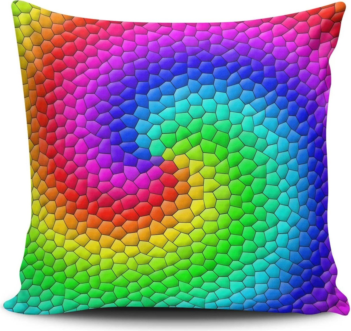 Jastëk dekorativ, shumëngjyrësh, Aberto Design, NKLF-177, 43x43cm