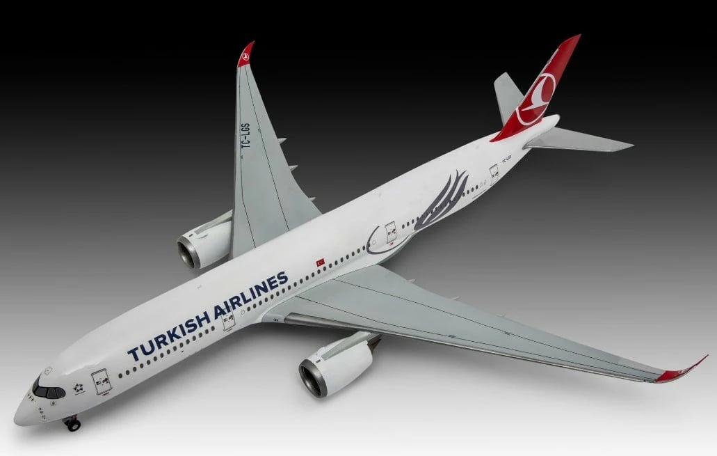 Model plastik avion Revell Airbus A350-900 Turkish Airlines, 1:144, 120 pjesë