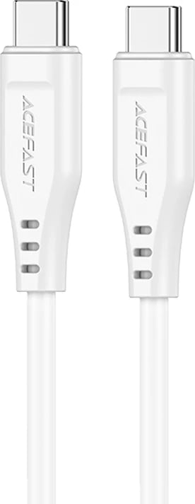 Kabllo Acefast C3-03 USB-C në USB-C, 1.2m, 60W, e bardhë