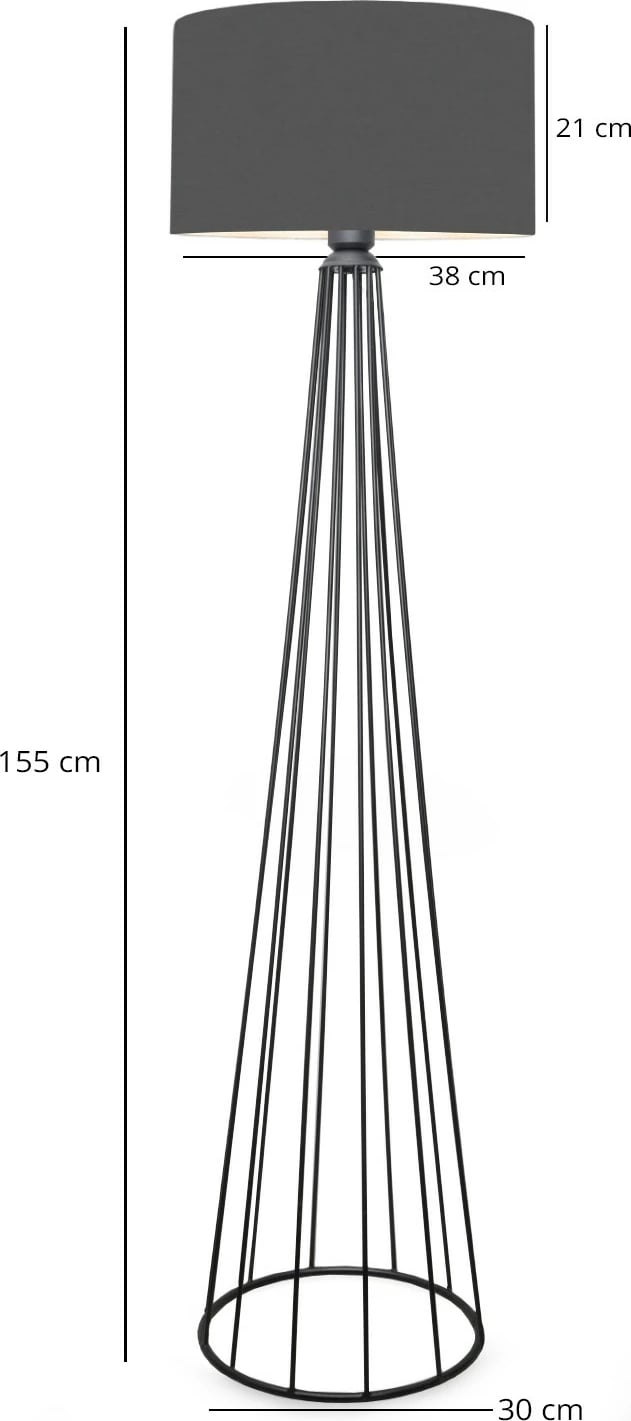 Llambë dyshemeje Opviq, anthracite, AYD-3041