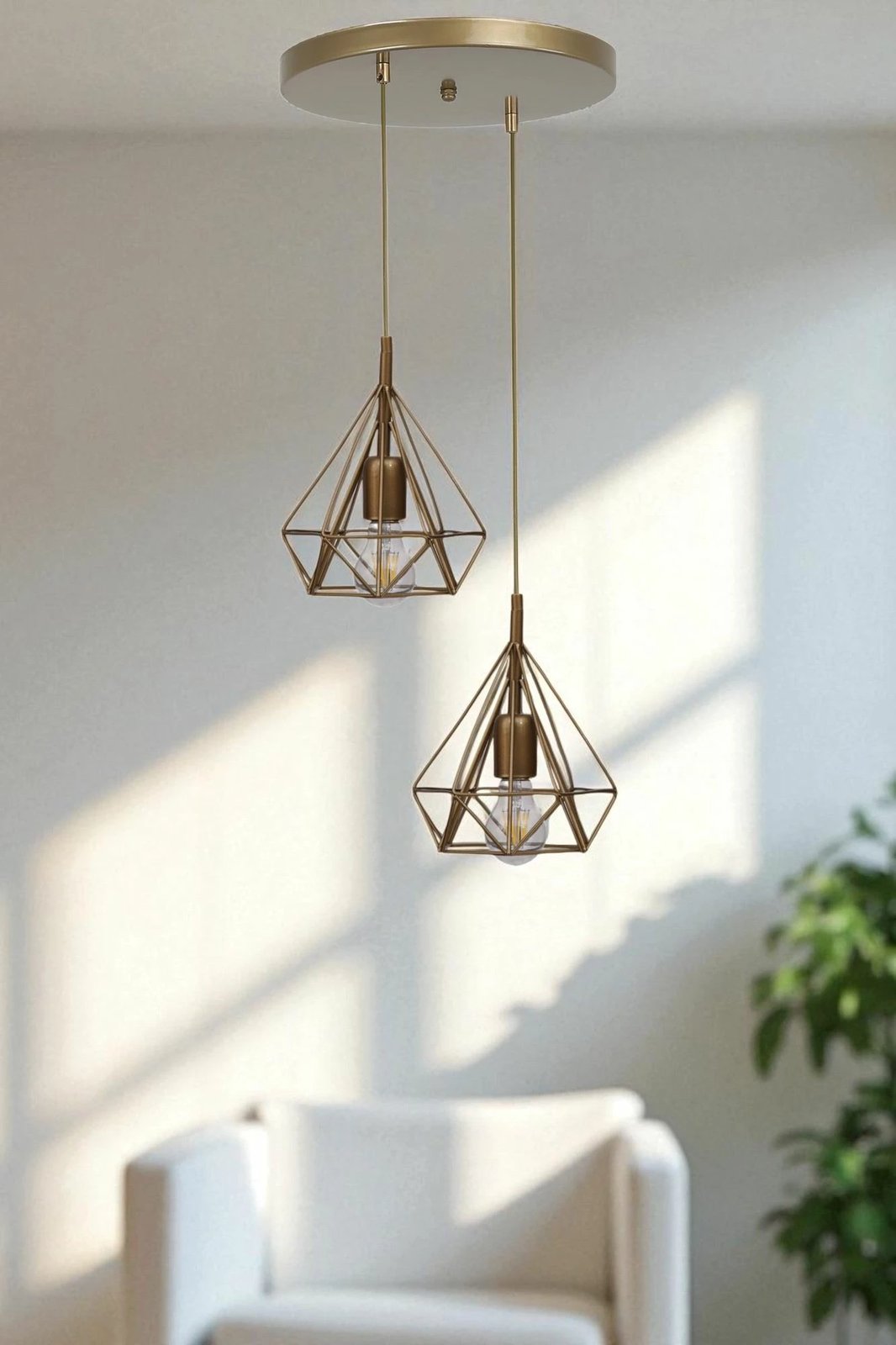 Llambë tavani Opviq, ngjyrë ari, 9047-2