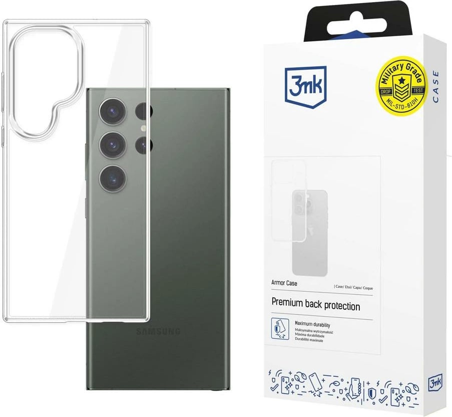 Mbështjellës 3mk Armor Case për Samsung Galaxy S24 Ultra, Transparent