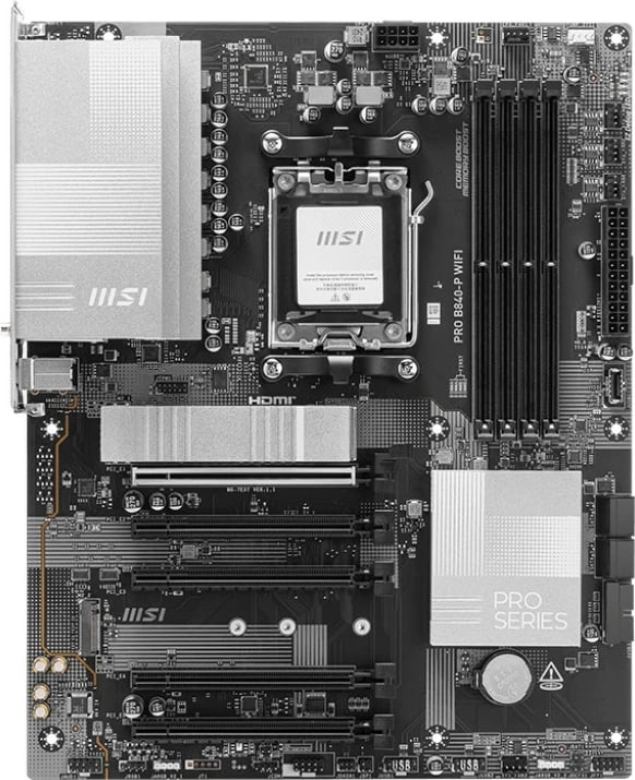 Pllakë amë MSI PRO B840-P WIFI, Socket AM5, DDR5, Wi-Fi 7, ATX