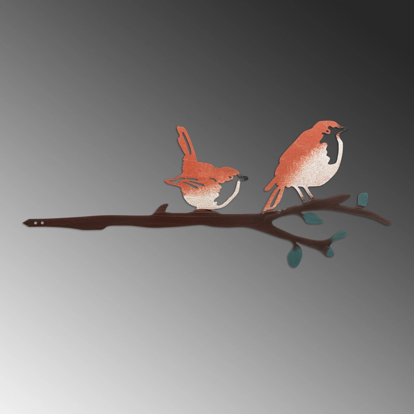 Objekt dekorativ për kopsht, zogj në degë, Aberto Design, 23