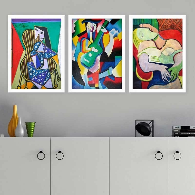 Pikturë dekorative me kornizë (3 copë), Wallity, 3BC_UNPP13_3545