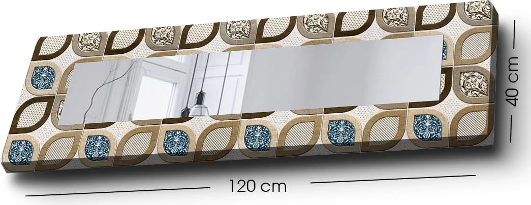 Pasqyrë dekorative Wallity, 40120YMA-30, shumëngjyrëshe, 40x120cm