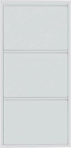 Dollap për këpuca, 3 pjesë, metal i bardhë, Skye Decor