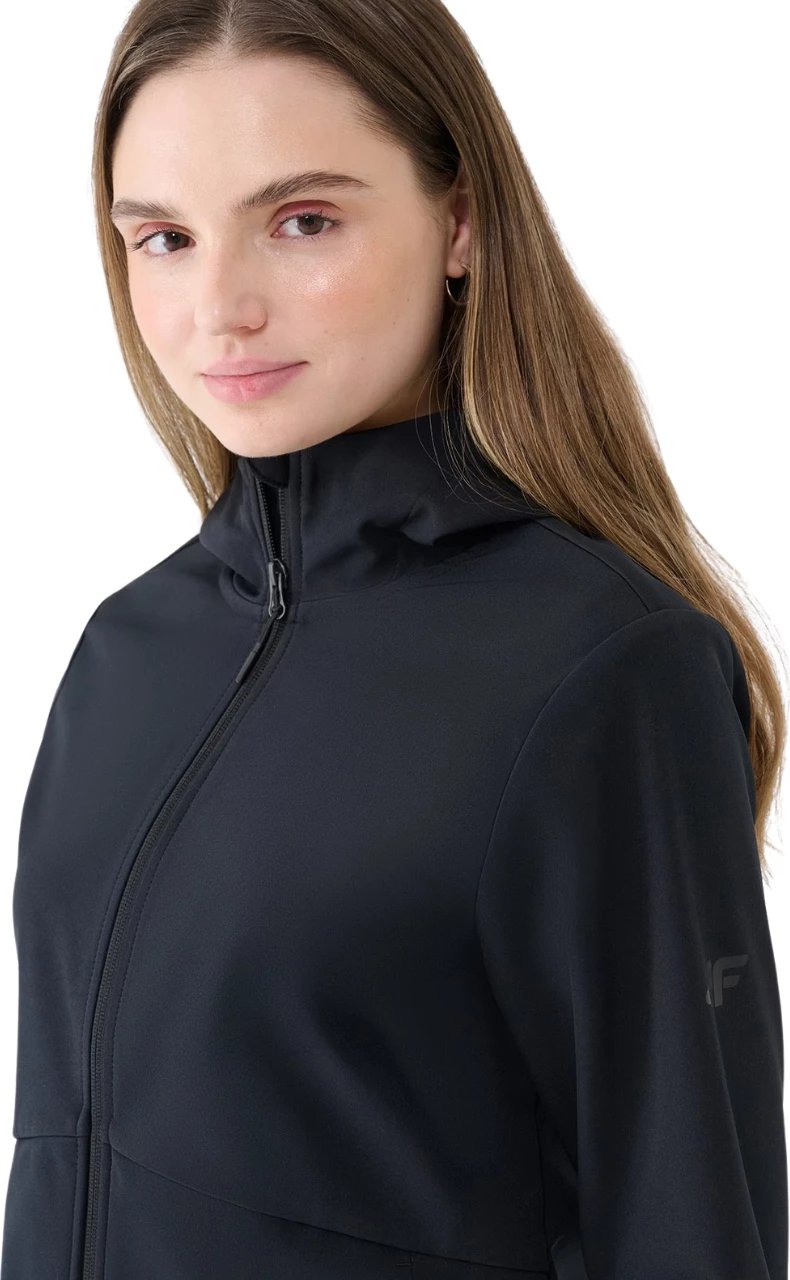 Jakne softshell për femra 4F, e zezë