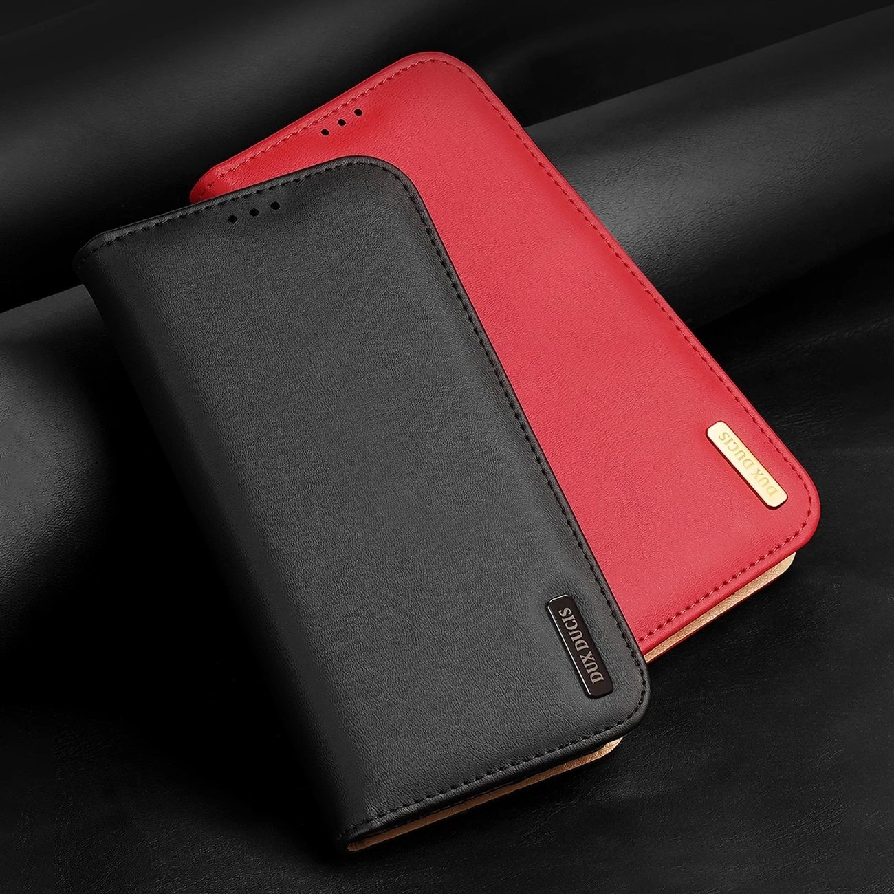 Mbështjellës Dux Ducis Hivo për iPhone 14 Pro Max, lëkurë natyrale, kafe Mbështjellës Dux Ducis Hivo për iPhone 14 Pro Max, lëkurë natyrale, kafe