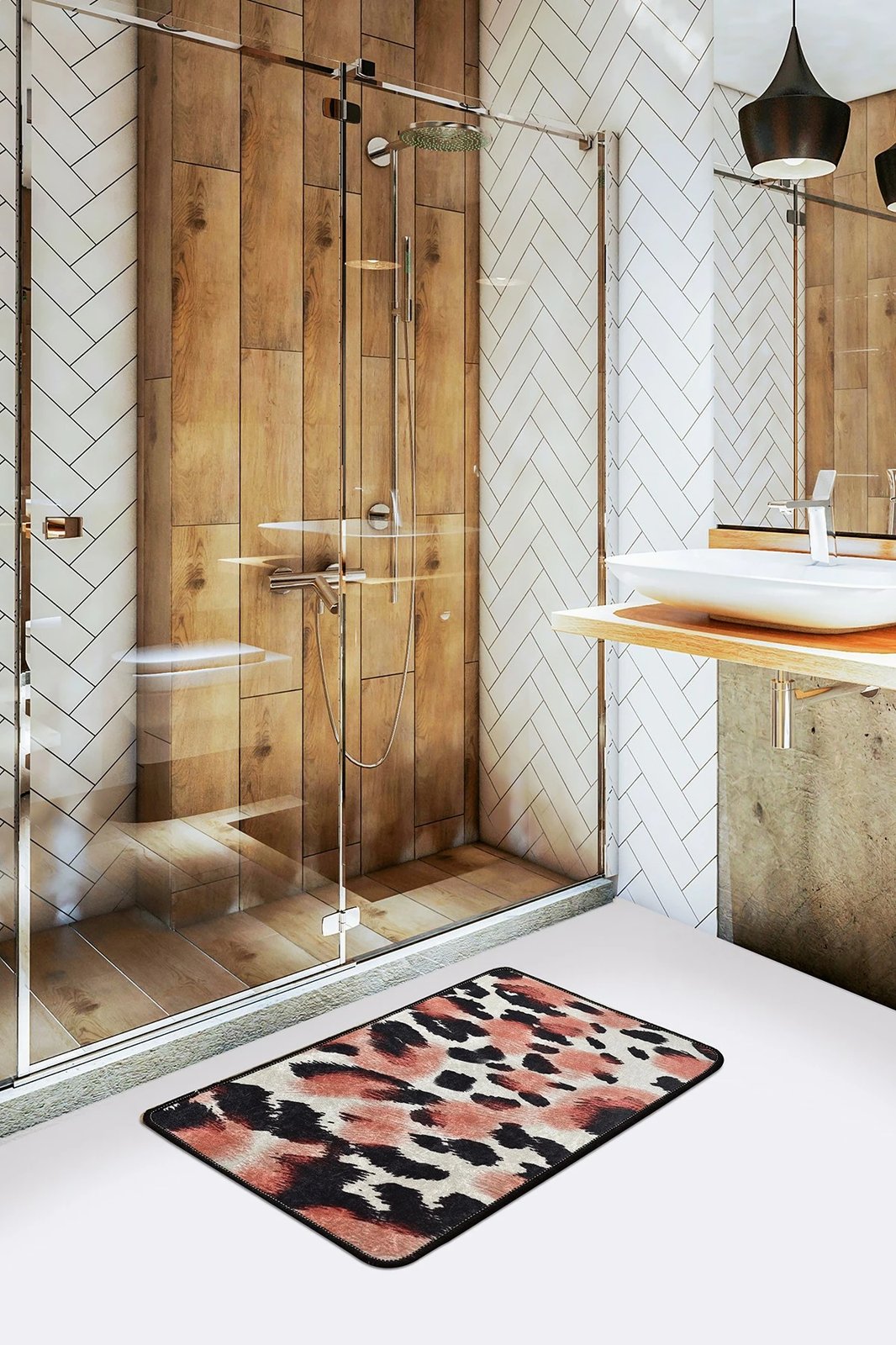 Tapet banje Mijölnir, dizajn leopardi, 40x60cm