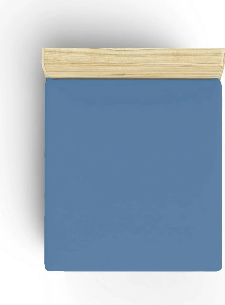 Çarçaf fitted Ranforce Double XL, ngjyrë kaltër, L'essentiel