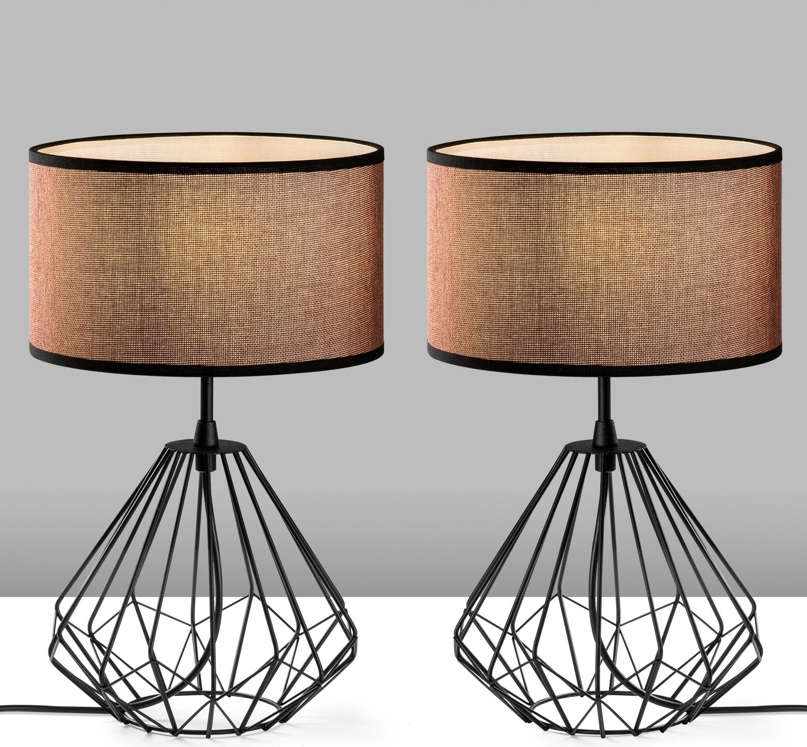 Set llamba tavoline Opviq, Diamond, 2 copë, S-708, ngjyrë e zezë