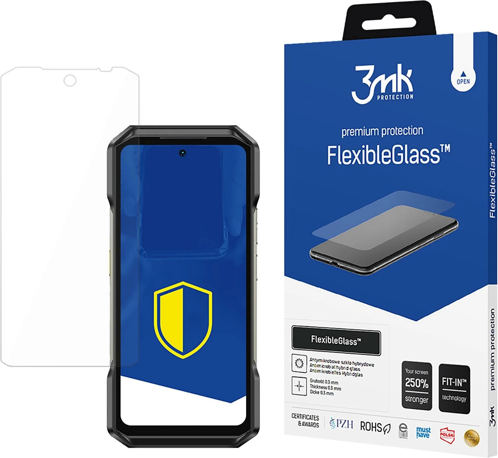 Mbështjellës xhami hibrid 3mk FlexibleGlass për Ulefone Armor 27 Pro / 27T Pro