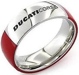 Unazë DUCATI JEWELS 31500584 për meshkuj, argjend me të kuqe