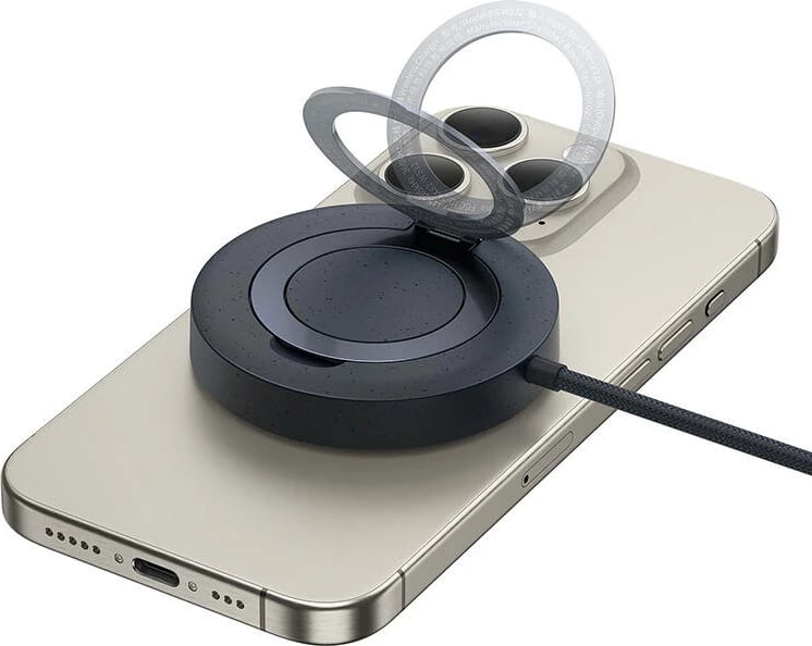 Karikues wireless Baseus Simple Mini4, 15W, MagSafe, i zi