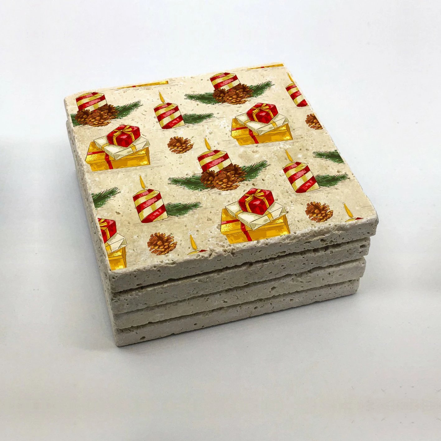 Nënkupa qelqi prej guri natyral, shumëngjyrëshe, set prej 4 copash, Hermia, TBA3028719