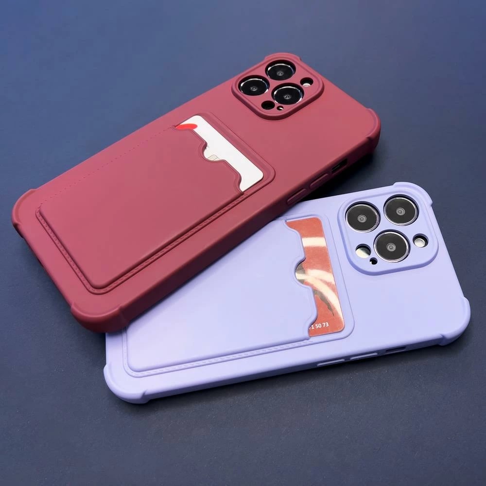 Mbështjellës Hurtel Card Armor për Xiaomi Redmi Note 10/10S, xhep kartelash, silikon, portokalli
