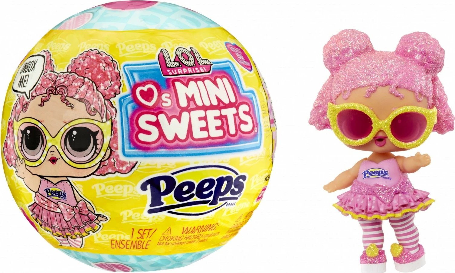 Lodër L.O.L. Surprise Mini Sweets Peeps Fluff Chick, MGA, 532224euc, për vajza, Rozë