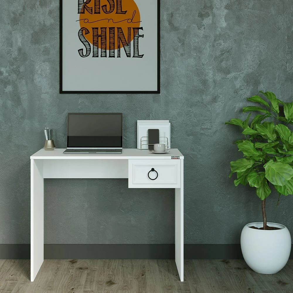 Tavolinë studimi Hanah Home, e bardhë, Cms-1301-Bb-1