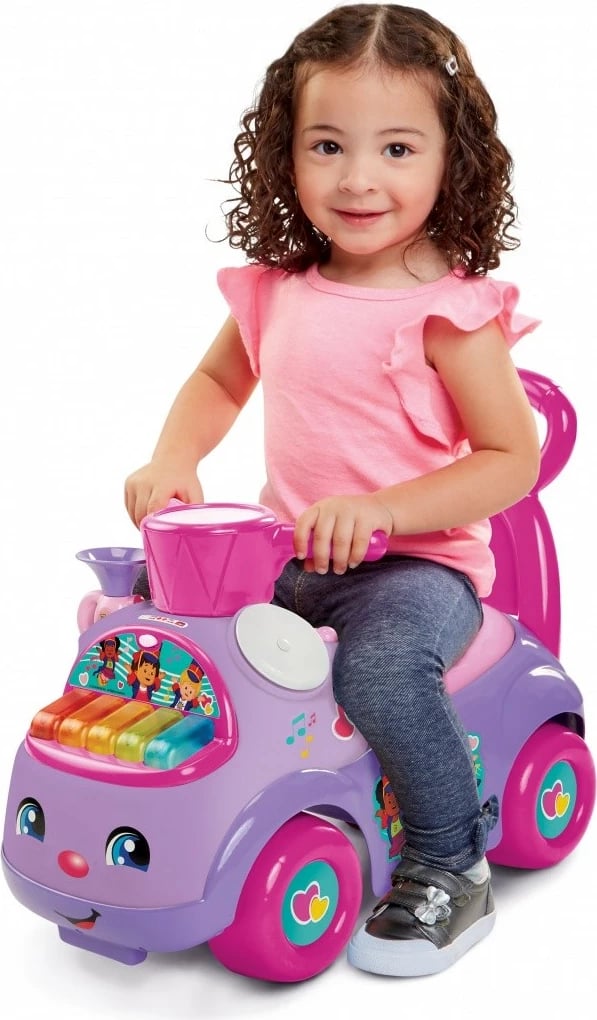 Lodër ride-on Pulio Fisher Price Musical Parade, 53x26x33 cm, muzikore, vjollcë/rozë