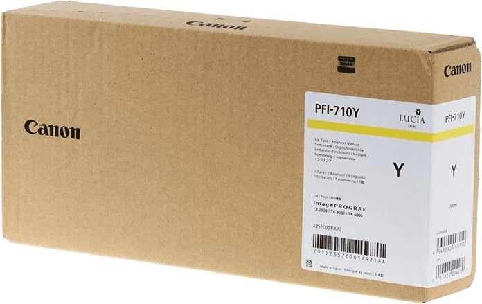 Bojë printeri, Canon, PFI-710Y 2357C001, 700 ml XL, e verdhë