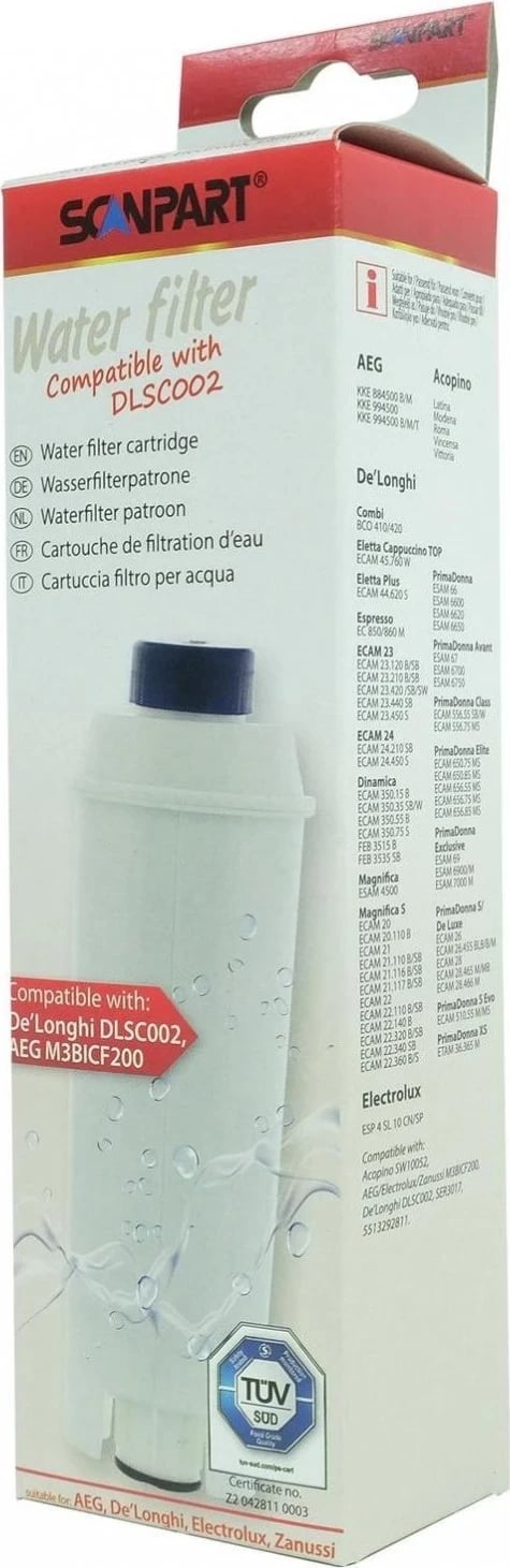 Filtr për Kafemakinat De'Longhi Scanpart, Bardhë