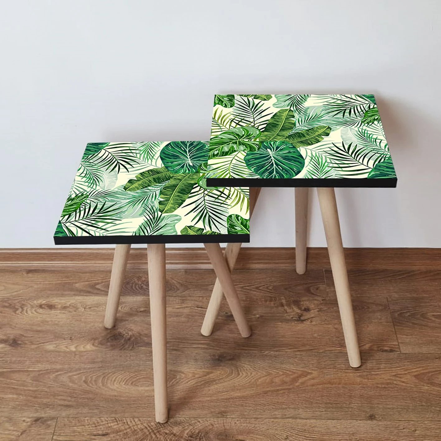 Tavolina të vendosshme (2 copë), Skye Decor, 2Shp197, ngjyrë e gjelbër