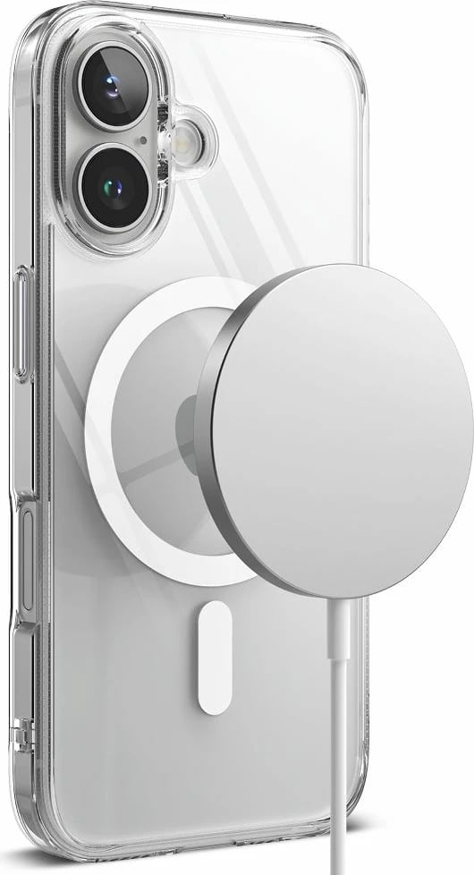 Mbështjellës Ringke Fusion MagSafe për iPhone 16, Transparent