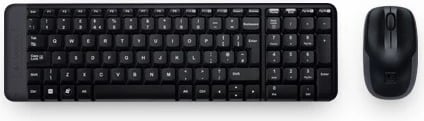 Set tastierë dhe maus Logitech MK220, wireless, USB, full-size, zi