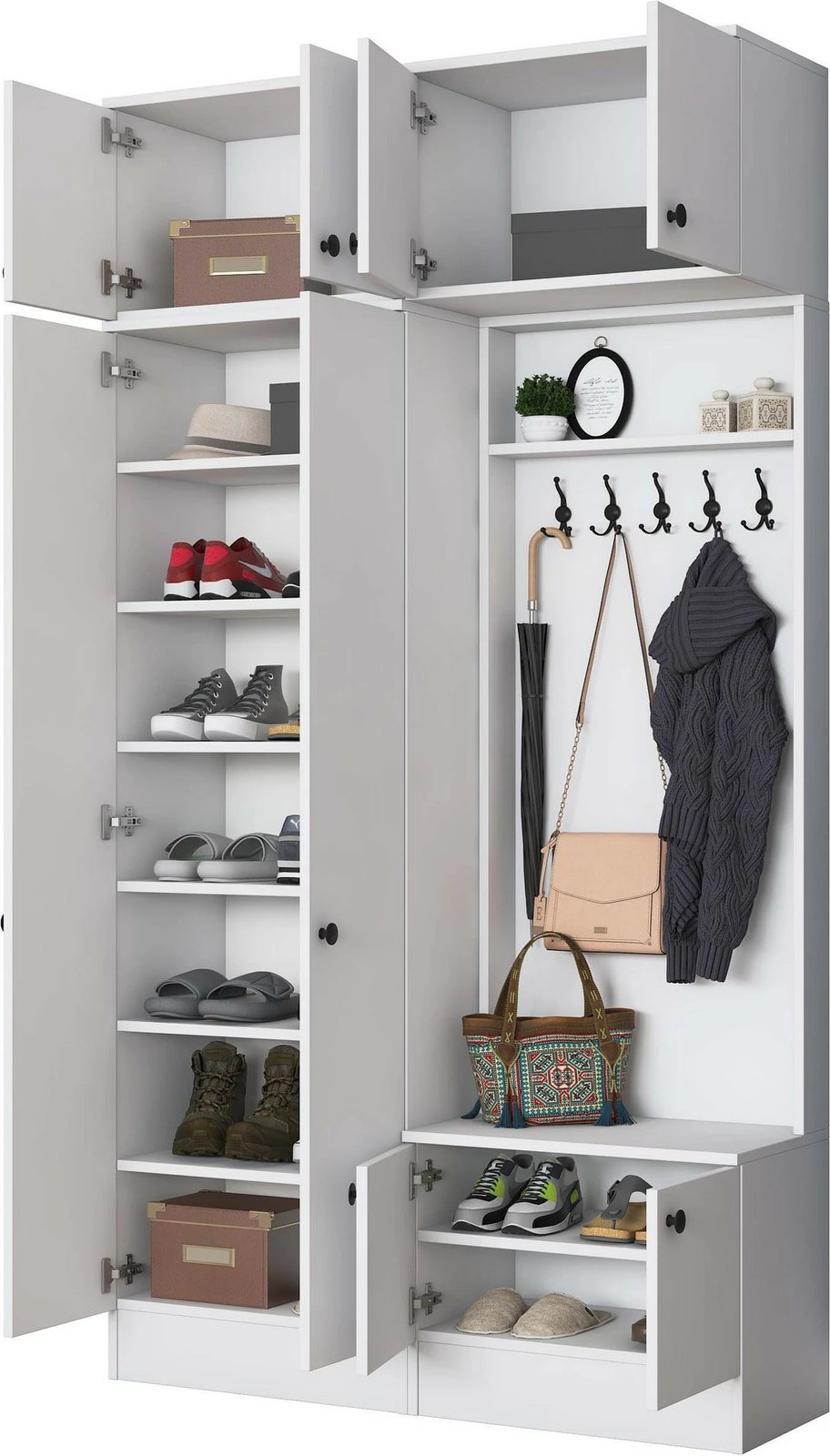 Stendë korridori, ngjyrë e bardhë, Skye Decor, EA144 - 3839