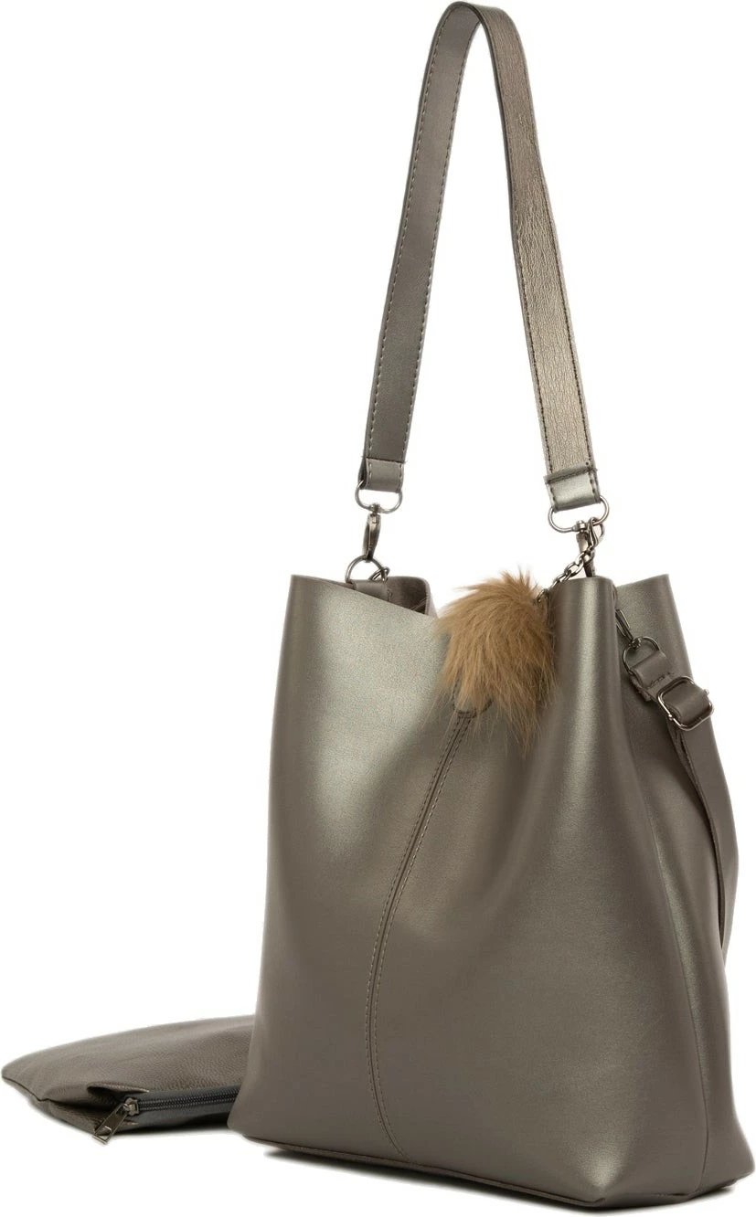 Çantë supi Zoozie Bags, 2770 - 38264, ngjyrë argjendi