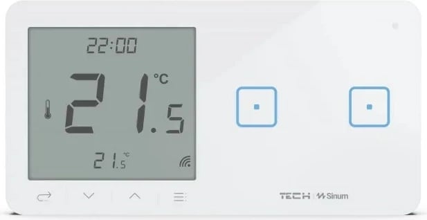 Ndërprerës wireless me dy butona dhe kontrollues dhome WSR-02L, i zi