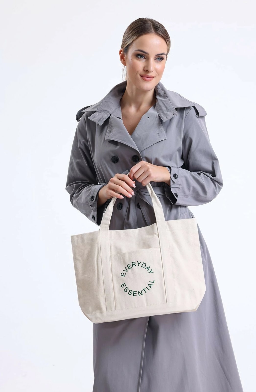 Çantë tote krem Zoozie Bags, 2142