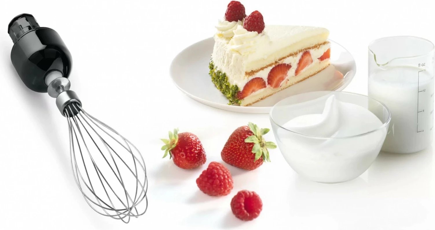 Blender dore Bosch MSM67160, 750 W, me copëtues, rrahëse dhe enë miksimi, e zezë