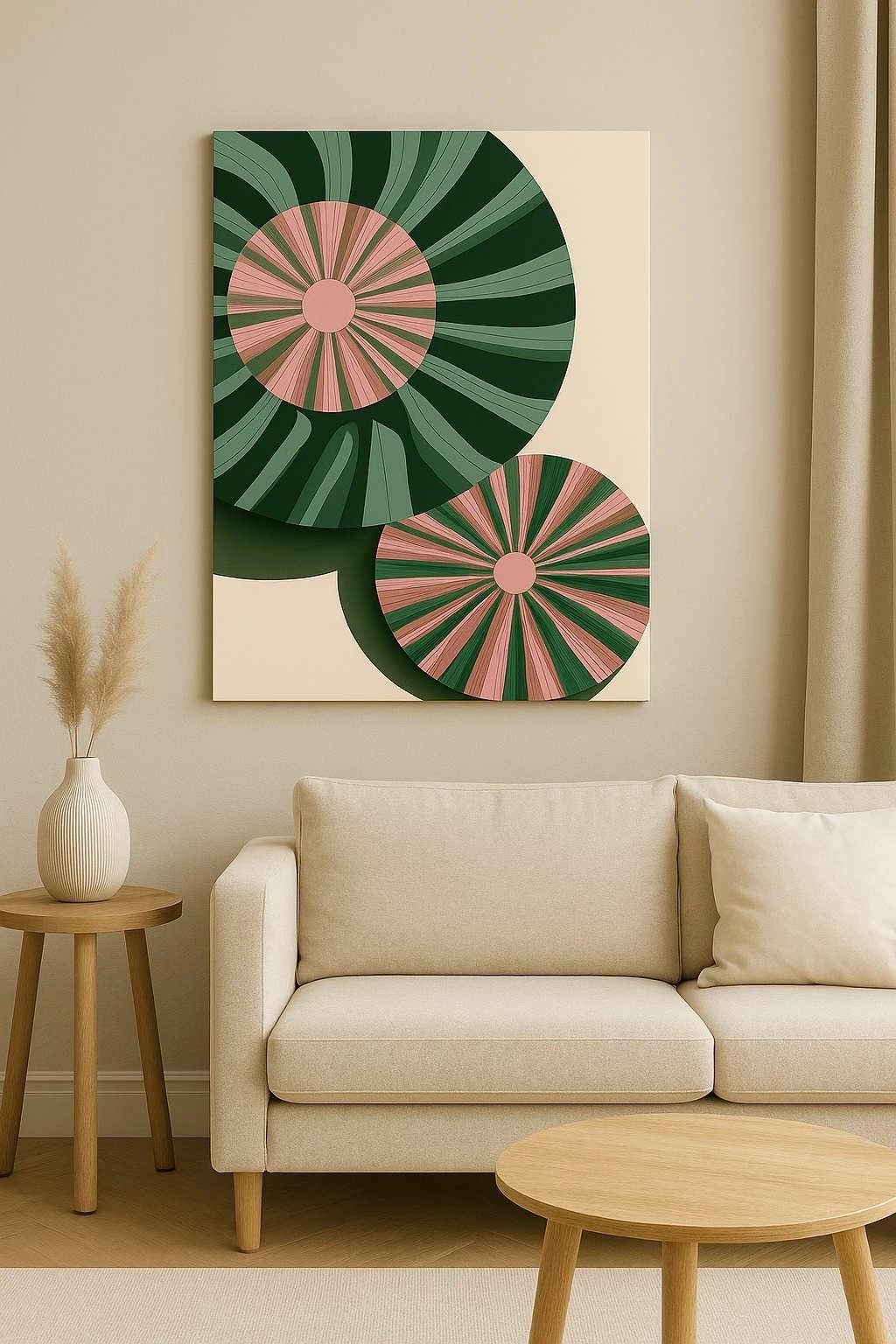 Pikturë dekorative në kanavacë, shumëngjyrëshe, Wallity, Hm_Cnvs26-15, 70x100cm