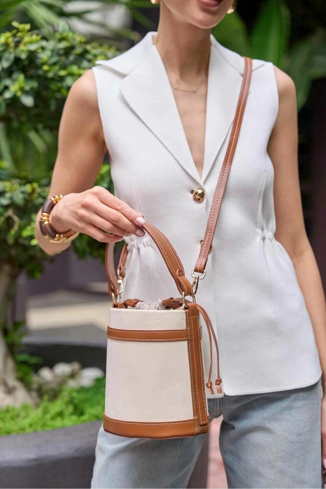 Çantë dore Zoozie Bags, MK1020225SAG10-01, bezhë-tan