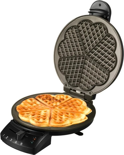 Aparat waffle UNOLD 48235 Diamant, 20 cm, termostat i rregullueshëm, i zi