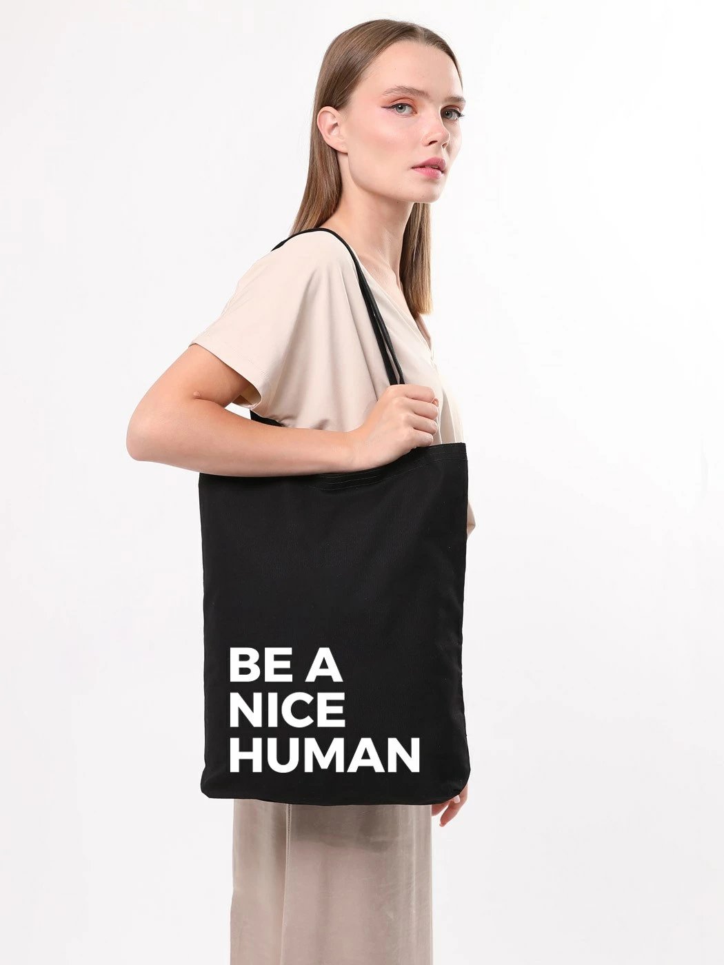 Qese tote Zoozie Bags, 1437, e zezë, 35x40x8cm