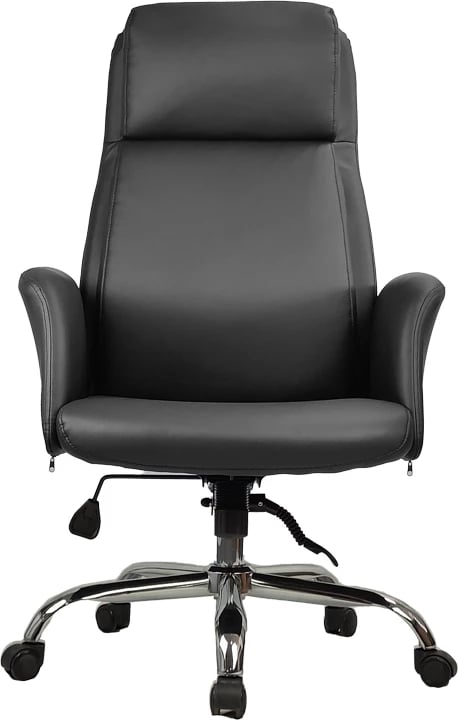 Karrige menaxheri për zyre Derjio, ngjyrë e zezë, 68x66x115cm