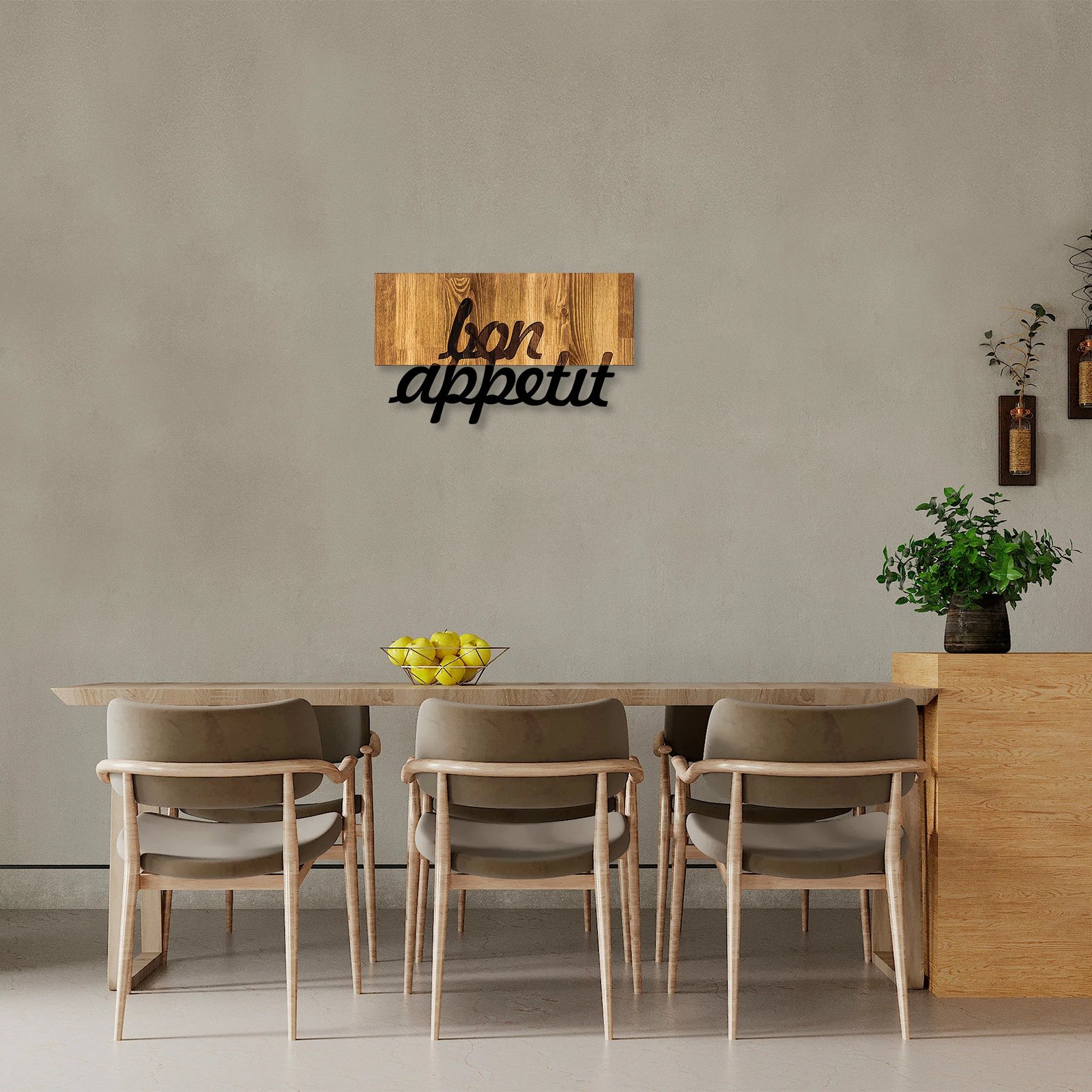 Aksesor dekorativ për mur, dru dhe metal, ngjyrë arre dhe e zezë, MA-309