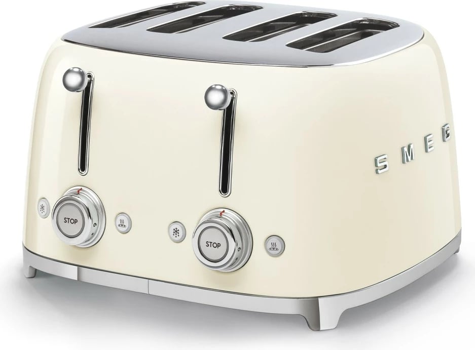 Toaster SMEG TSF03CREU, 4 feta, 2000W, krem