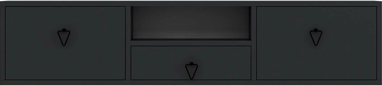 Komodë për TV, Skye Decor, 1303-DROP-1, antracit, e zezë