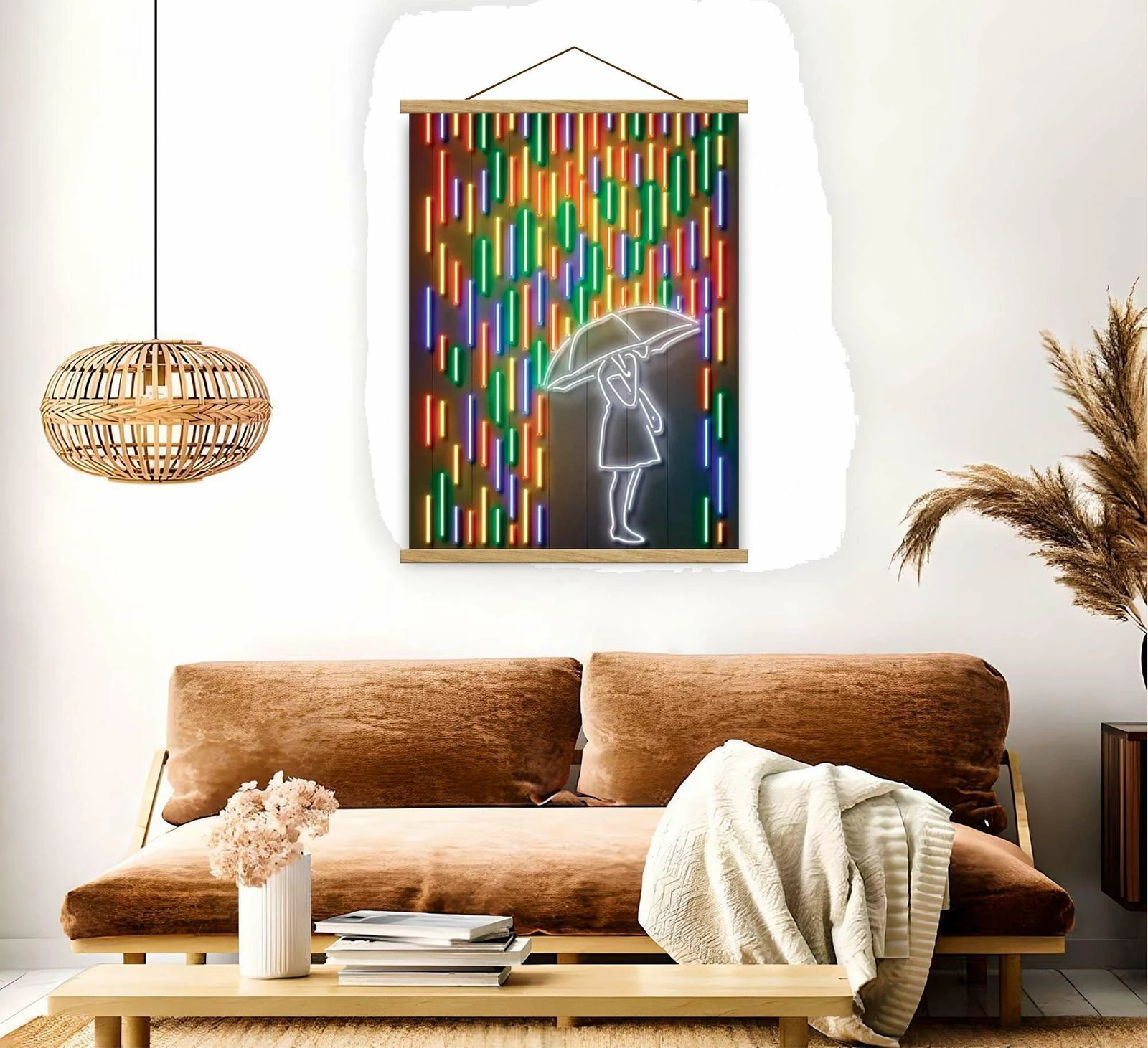 Pikturë dekorative me kornizë, shumëngjyrëshe, Wallity, MRG54, 50x70cm