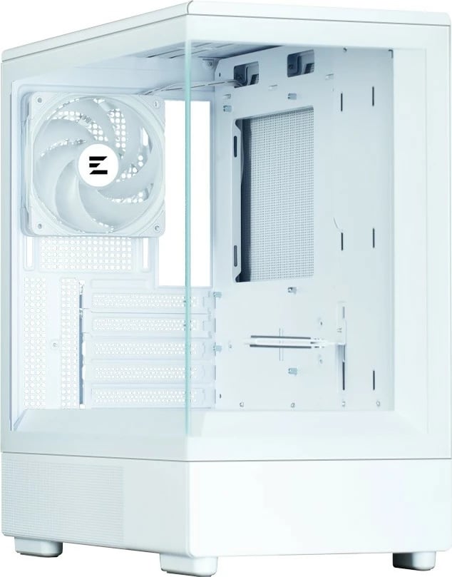 Kasë Zalman P10 White, Mini Tower, Micro ATX, ARGB, Xham i temperuar, Bardhë