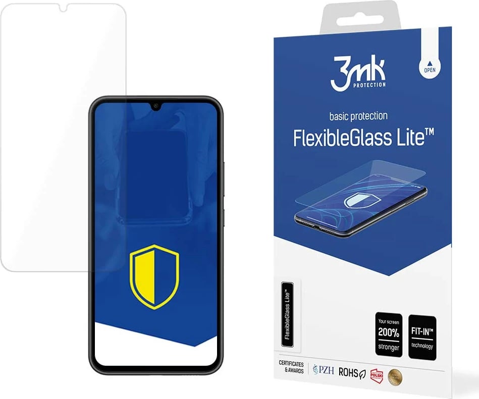 Xham mbrojtës 3mk FlexibleGlass Lite për Samsung Galaxy A34 5G, Transparent