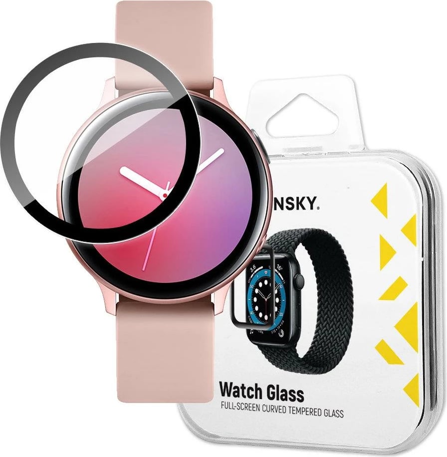 Xham mbrojtës hibrid për smartwatch Wozinsky, për Samsung Galaxy Watch Active 2 44mm, i zi